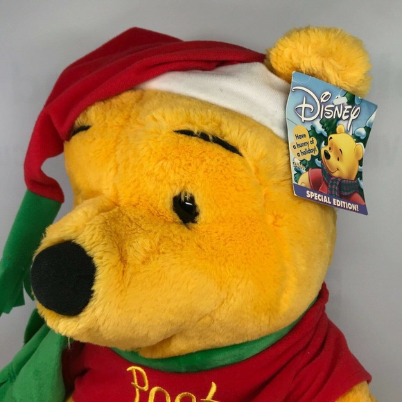 Vintage Disney 2002 Special Edition Winnie the Pooh Christmas Santa - 26" - Picture 3 of 10